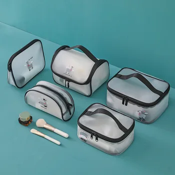 

Travel Waterproof Transparent Cosmetic Bag Women Zip Make Up Handbag Organizer Storage Pouch Toiletry Wash Bag