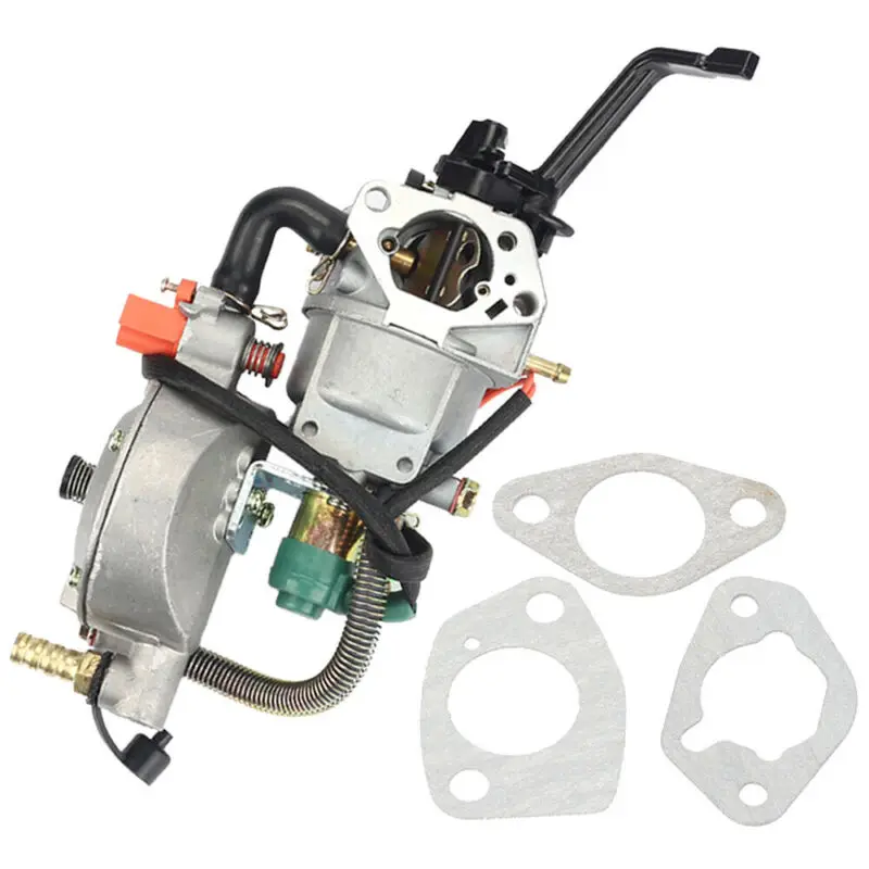 

1*Carburetor 3*Grommets Dual Fuel Carburetor Generator LPG Conversion Grommet For Honda GX390 188F