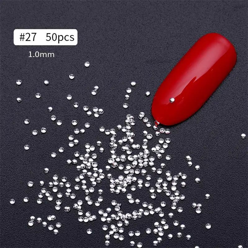 Pattern-27 1 пакет 3D ногтей металлические заклепки серебряные гвозди плоское дно бусины Мини Размер с несколькими узорами, дизайн ногтей украшения инструмент - Цвет: Pattern-27