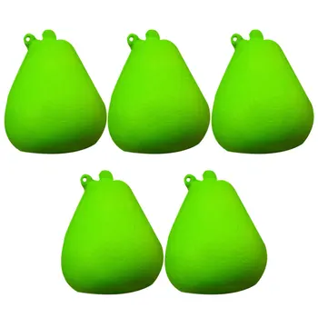 

5 Pcs Simulation Squeezing Toys PU Slow Rising Vivid Pear Soft Toy Educational Plaything with Mini Hanging Hole for DIY Pendant
