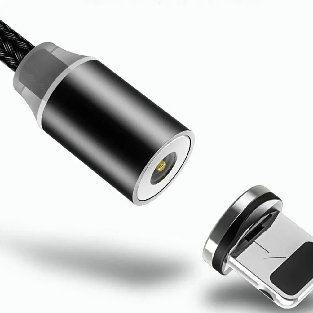 Круглый Магнитный кабель для быстрой зарядки Micro usb type-C, кабель для iPhone, samsung, Xiaomi, USB-C, магнитный кабель для зарядки телефона