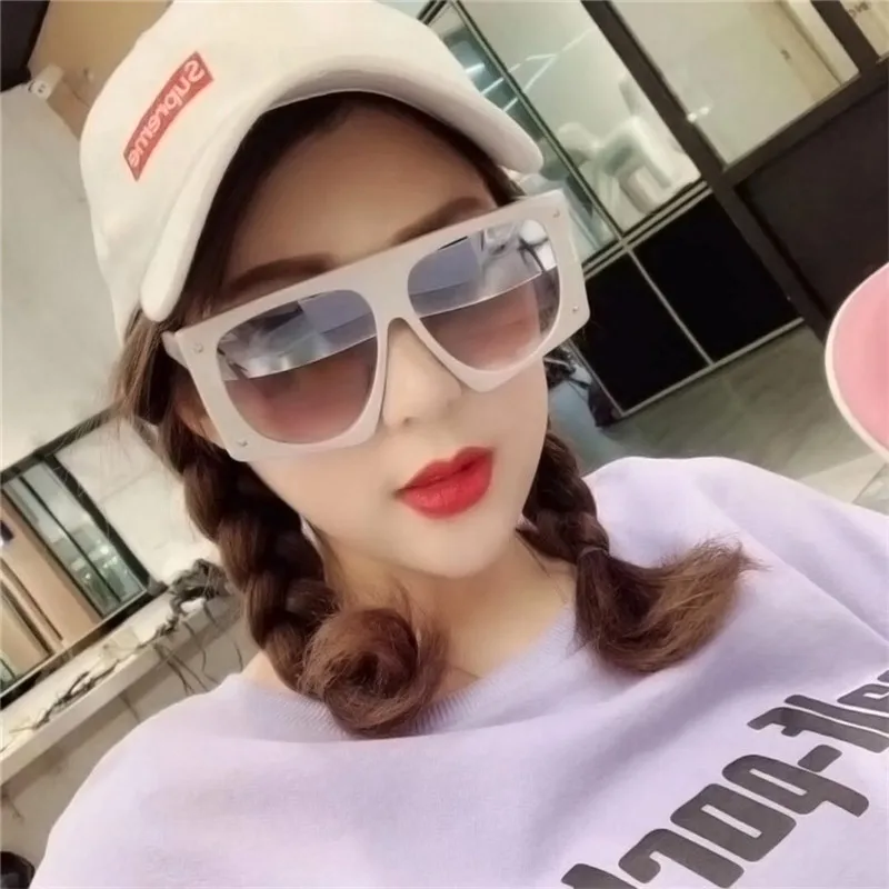 

New Oversized Big Frame Square Gradient Sunglasses Women Luxury Brand Design Eyewear Female Trend Sun Glasses Woman Shades UV400