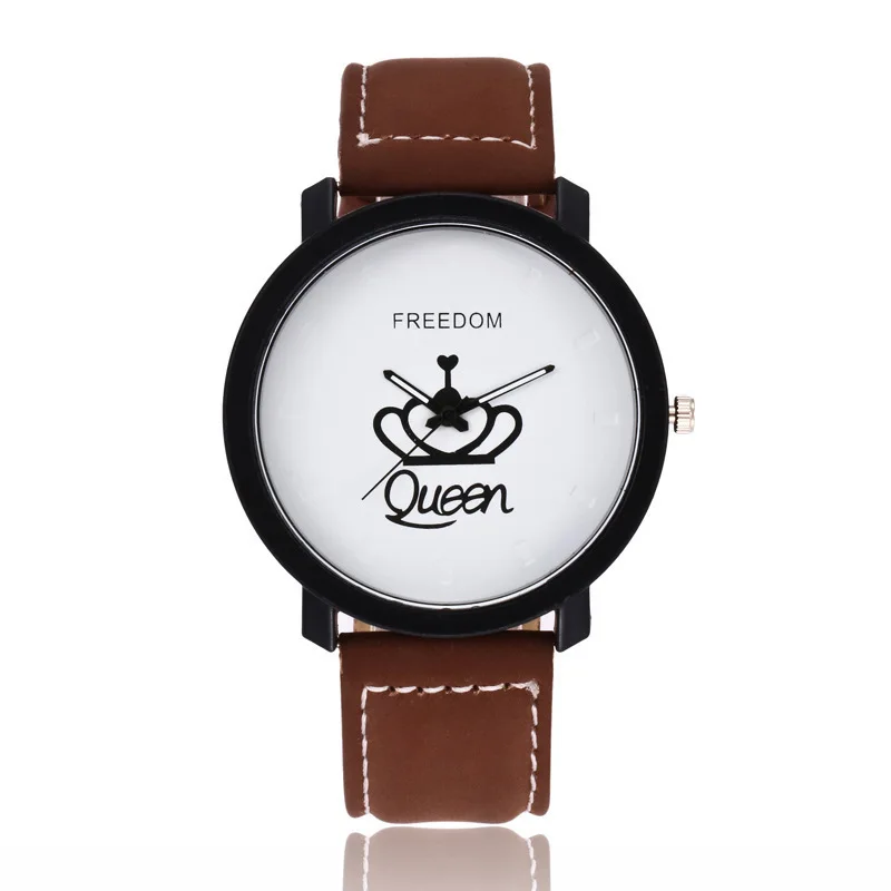 

New Style Students Couples Crown Watch King Queen KING Queen Couples Watch