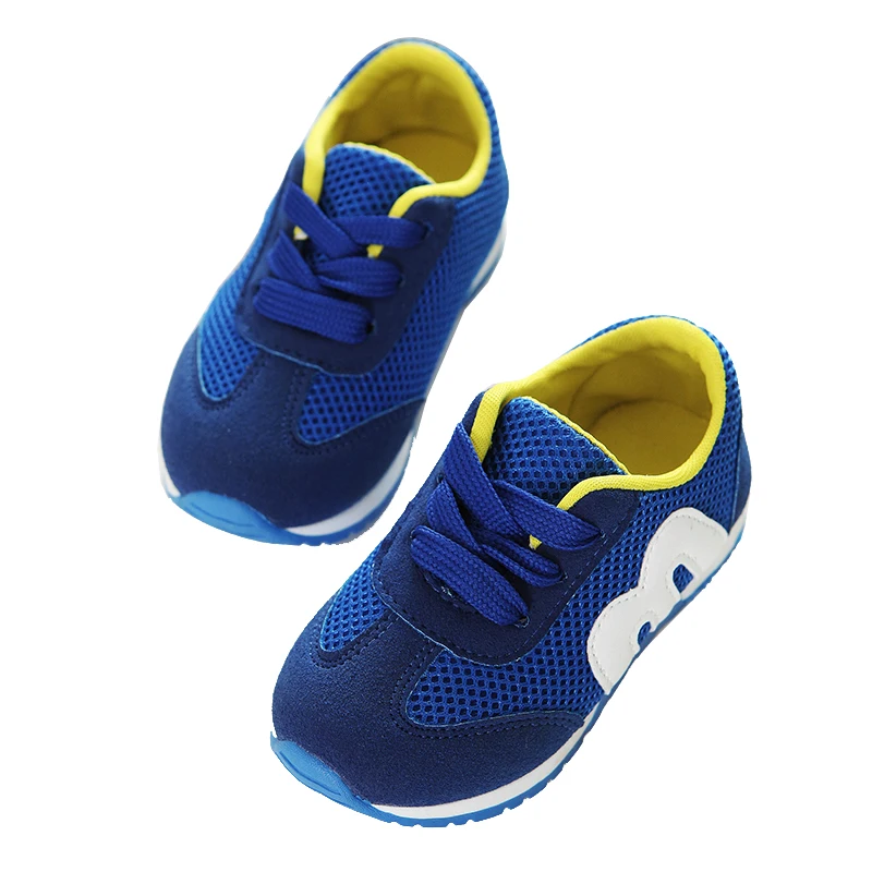 

Children's M Alphabet Shoes Mesh Casual Running Kids Shoes Sports Non-slip Fashion Sneakers For Girls Boys Shoes(Blue,Size:26)