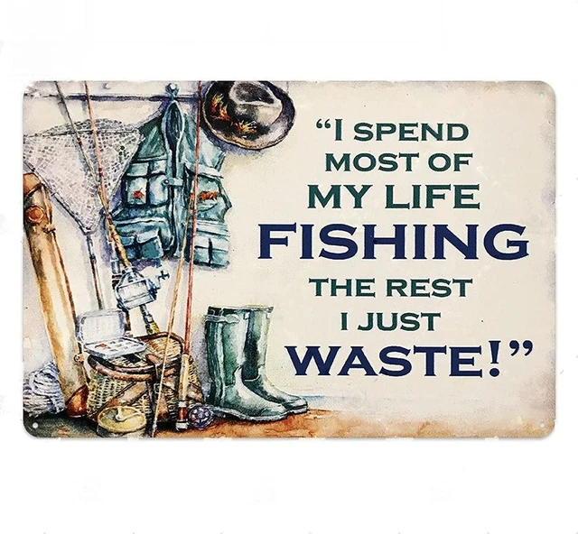 Vintage Fishing Posters, Painting Fishing Retro