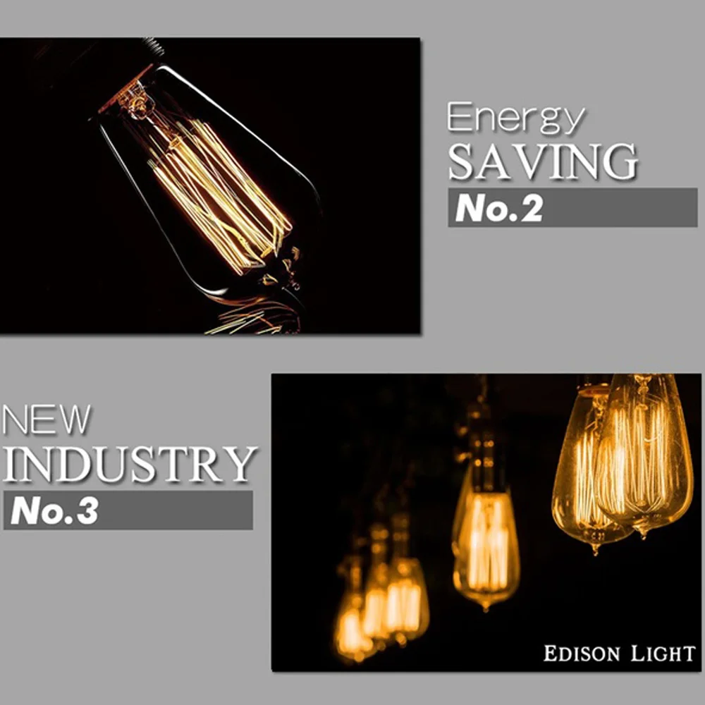 E27 стеклянные лампы накаливания Эдисона лампочки лампа накаливания с вольфрамовой нитью огни Droplight ST64 AC120V прозрачный теплый белый
