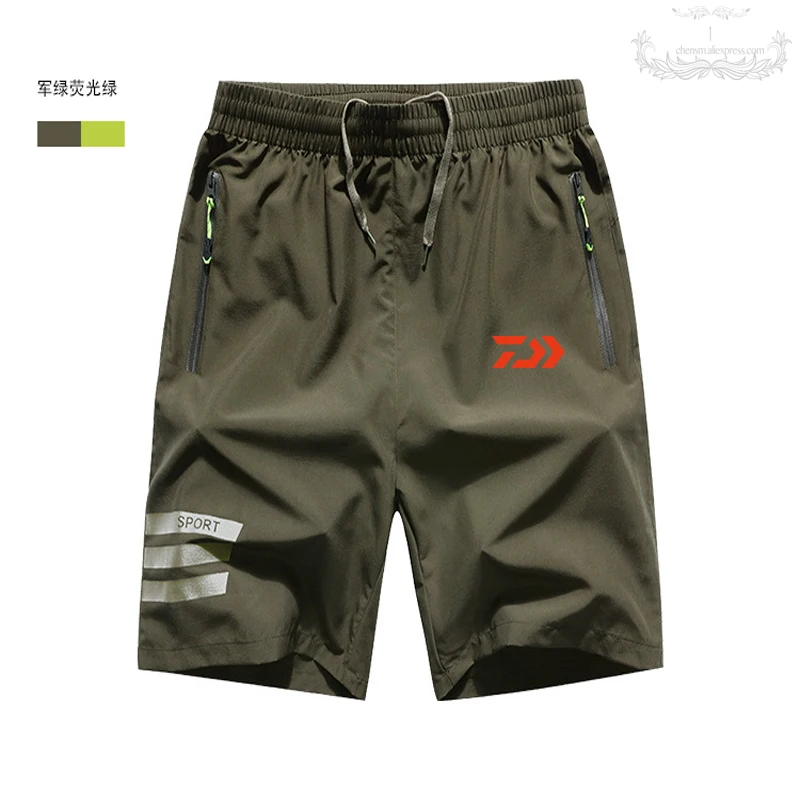 Стиль Daiwa рыболовные шорты водонепроницаемые дышащие легкие Пляжные штаны Свободные мужские до колен штаны рыболовные 3 цвета
