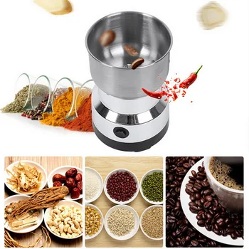 

220V 150W Coffee Grinder Electric Mini Bean Nut Grinder Coffee Beans Multifunctional Home Coffe Machine Kitchen EU/UK/US/AU Plug