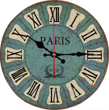 

Nostalgia Art Wall Clocks Retro Style Unique Design New Living Room Bedroom Wall Decoration Quartz Wall Clocks Frameless G048