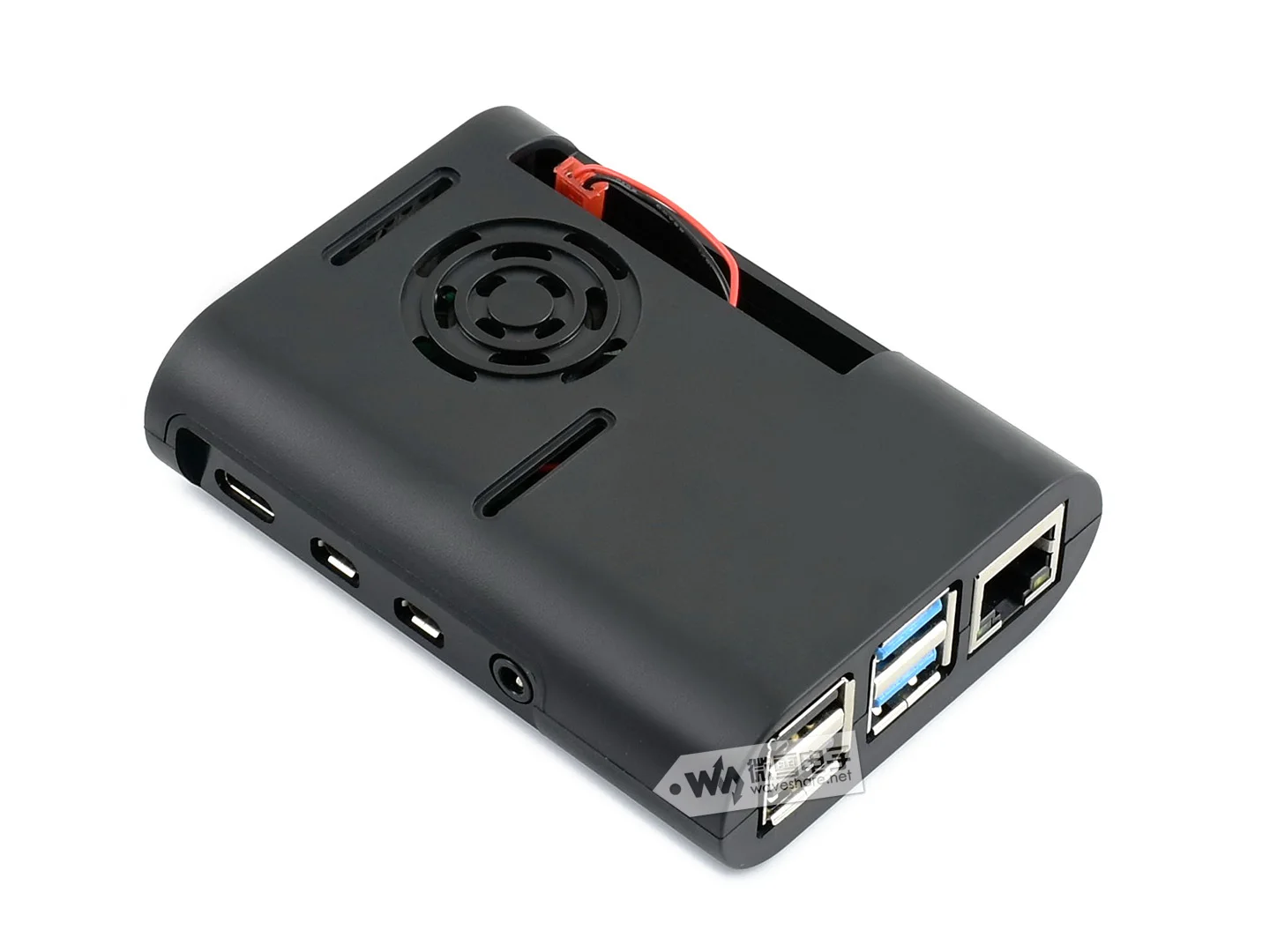 PI4-Чехол-D Raspberry Pi 4 Чехол Тип D акриловый чехол для Raspberry Pi 4, с охлаждающим вентилятором