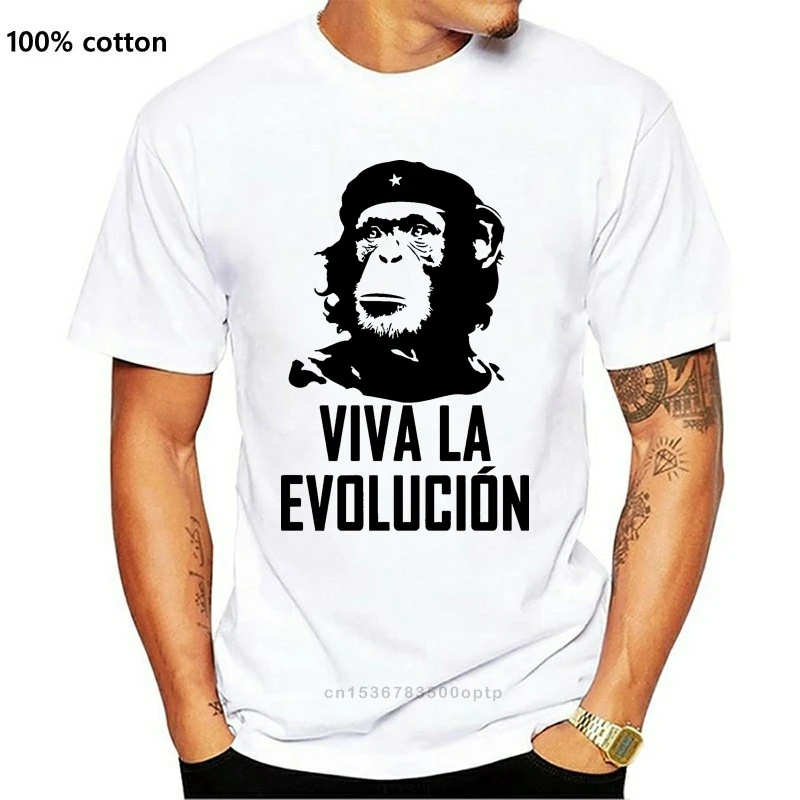 Hot sale 100% cotton Viva La Evolucion Evolution Che Guevara Funny Monkey  Hat Military T-shirt - AliExpress