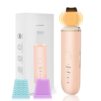 

Ultrasonic Skin Scrubber Deep Cleaning Cavitation Peeling Facial Peeling Spatula Exfoliating Beauty Skin Care Face Cleanser