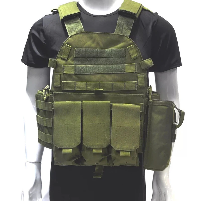 Открытый военный тактический жилет функция MOLLE расширение и Удобная Тренировка CS боевые упражнения комбинация охотничья одежда - Цвет: ArmyGreen