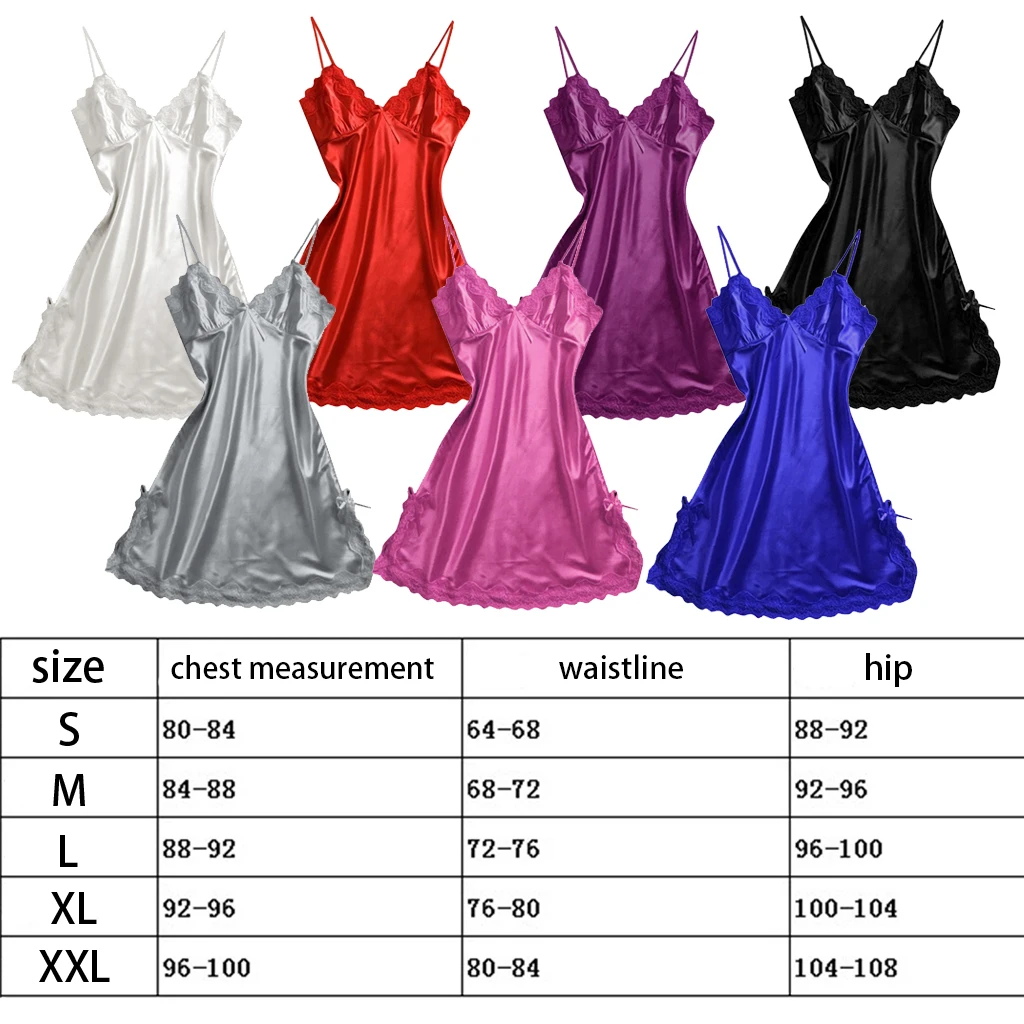 Women's Sexy Sleeping Wear Nightwear for Wedding Party Bridal Shower Red Color sleep Dress