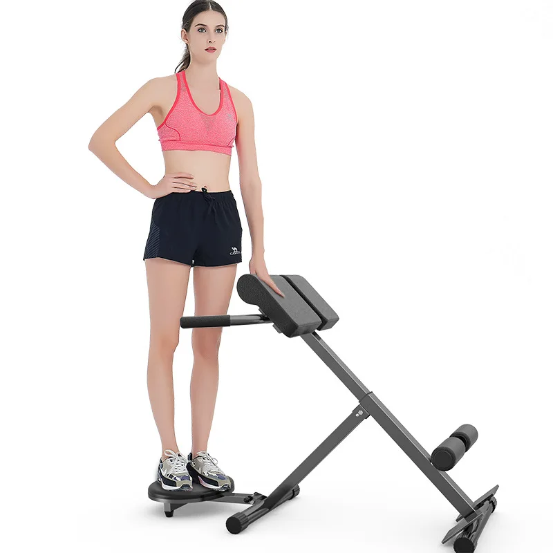 

Height-Adjustable Home Roman Chair Bench Fitness Equipment Goat Push Up Waist Abdomen Machine Back Muscle Trainer