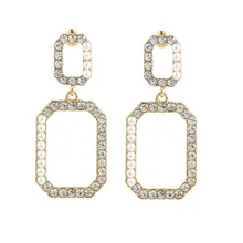 Модные Висячие серьги-гвоздики с искусственным жемчугом, антиаллергенные Винтажные серьги