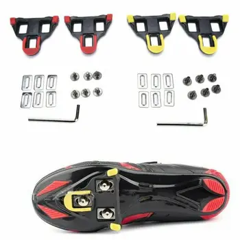 

Road Bike Pedal Cleats Steel Road Cycling SM-SH10/11/12 Cleat Set 0/2/6° Float SPD-SL 2Pair