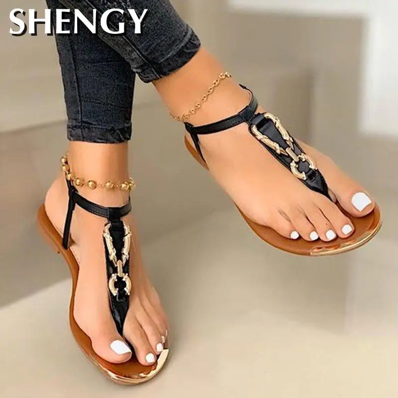 Cloudqi Women Fashion Beach Sandals Hollow Out Casual SlippersTrendy Wild Flats Shoes Summer Comfortable