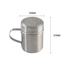 Нержавеющая сталь бак для приправ кухня круглая банка для специй с ручкой нержавеющая сталь крышка Ресторан качество диспенсер