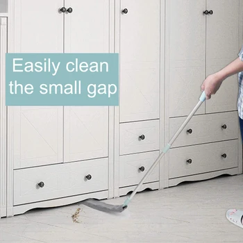 

Retractable Flat Gap Dust Cleaner Flexible Brush With 2 Cloth Cover Removable Washable Telescopic Dust Collector House Cleaning
