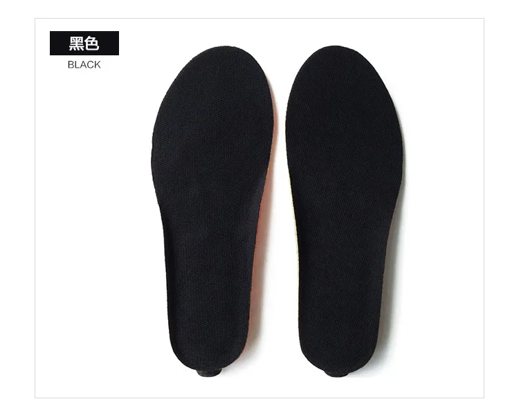 Батарея-приведенный в действие топления длинноволновой мягкие вставки под стельками обувь для мужчин и женщин, обогреватели для ног-контроль температуры - Цвет: Black 26CM