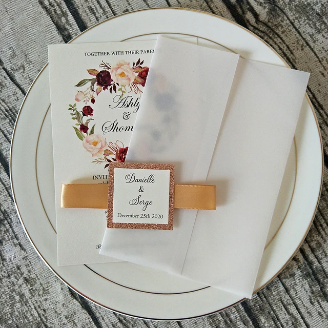 Printable Vellum Favor Tags