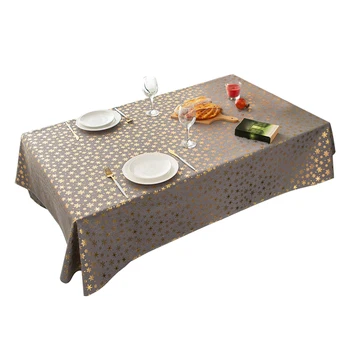 

Home Cotton Linen Christmas Decor Dinner Party Cover Kitchen Table Cloth Hotel Wedding Holiday Dustproof Protective Washable