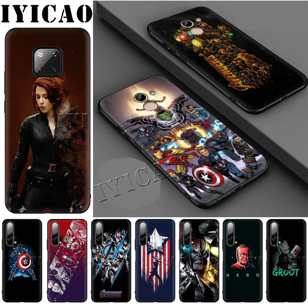 IYICAO Thor с принтами &quotMarvel&quot &quotМстители&quot мягкий чехол для Huawei Honor 8 9 10 Lite 6A 7A 9X20 Pro 7C