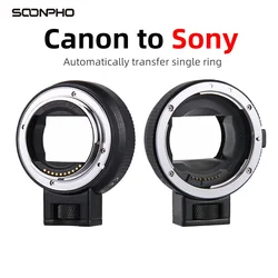 SOONPHO EF-NEX Lens Canon EF to Sony E Mount Adapter Autofocus for A7 A9 A7R A7S NEX-7 A600 Camera Full Frame Lens Smart Ring