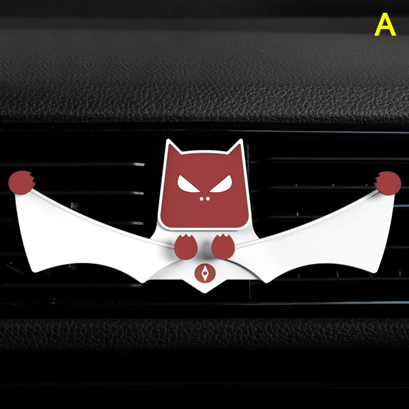 Car Air Vent Phone Holder Mount Clip Bat Safe Grip for iPhone X/Xmax Samsung F-Best - Color: A