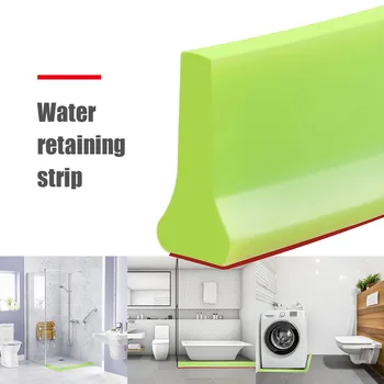 

Bathroom Water Stopper Flood Barrier Rubber Dam Silicone Water Blocker Dry and Wet Separation Home Improve Dropshiping