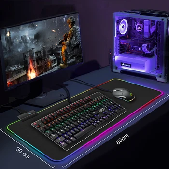 

RGB Mouse Pad Gaming Mouse Pad Large Computer Mouse Pad Gamer XXL Mousepad Backlight Mause Pad 900x400 Surface Keyboard Desk Mat