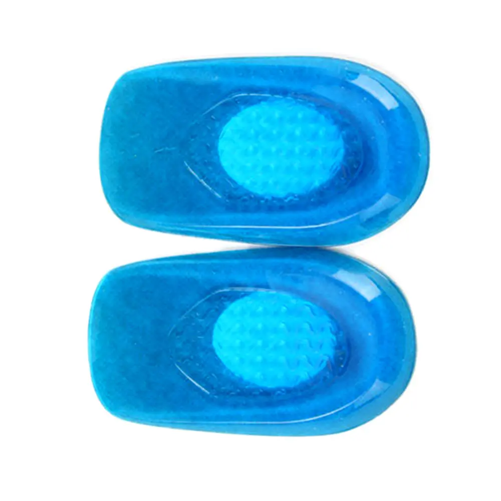 1pair Men Women Silicone Gel Heel Cushion Insoles Soft Spur Support Shoe Pad Relief Foot Pain Protectors High Heel Inserts