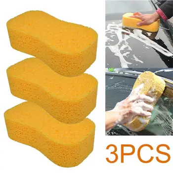 

High Quality Reusable Thick Large Size 3x Honeycomb Hole Soft Block Jumbo Sponge Car Care Van Caravan Washing Dirt Home Cleaning