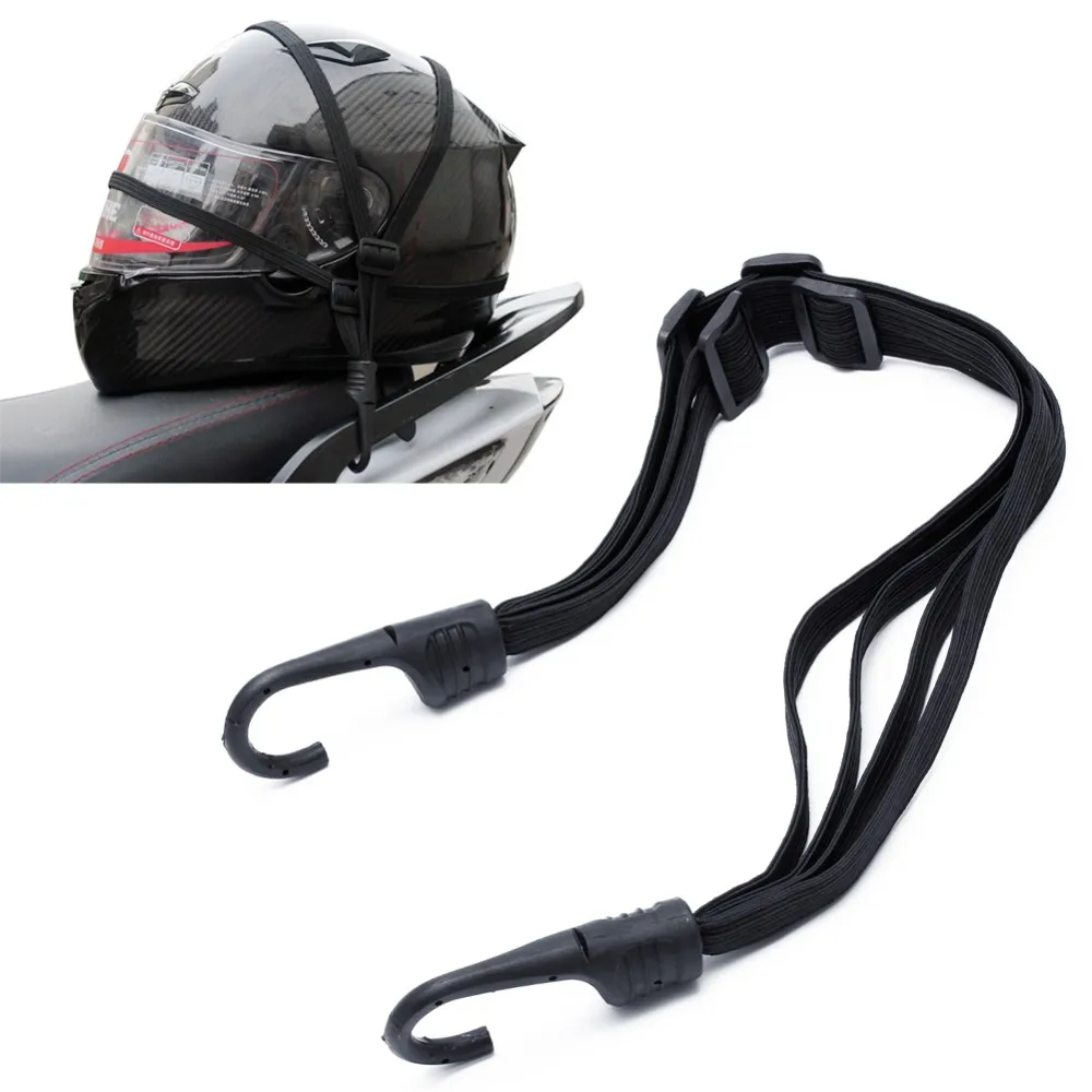Мотоцикл гибкий раздвижной шлем багаж эластичный веревочный ремень с 2 крючками 1 шт