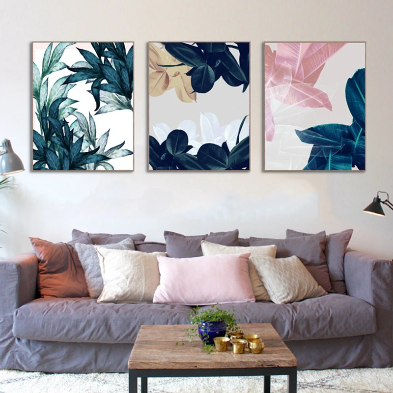 Watercolor Botanical Poster Prints Living Room Decor