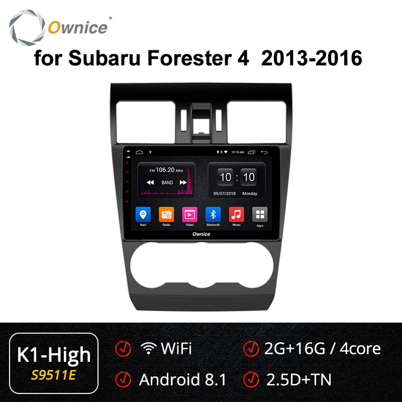 S9511-1 K1-High Ownice 360 Panorama 4G Android 9,0 k3 k5 k6 автомобильный dvd-плеер для Subaru WRX Forester 2013 gps Navi DSP оптический - Цвет: S9511-1 K1-High