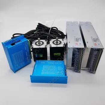 

2PCS 1.5Nm Nema23 2PH 1000RPM DC DSP Closed Loop Stepper Motor Driver Power Supply Kit Hybird Encoder Easy Servo for Router CNC