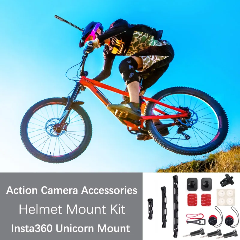 TUYU Aluminium Insta360 Unicorn Mount Bracket Clamp for Gopro Max One R X2 Bicycle Motorcycle Action Camera Accessories | Электроника