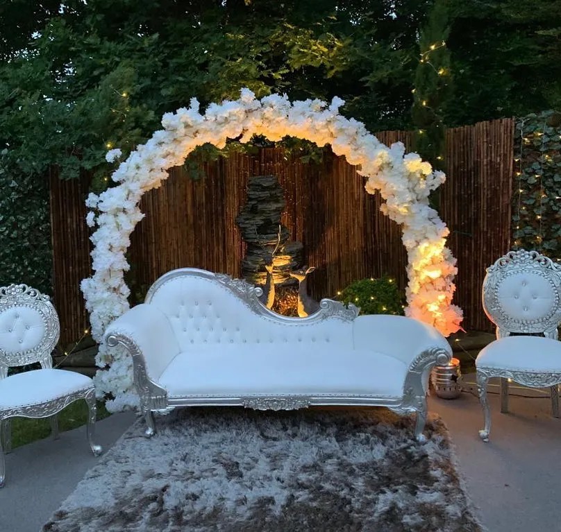 

Iron Circle Wedding Birthday Arch Decoration Background Wrought Props Single Arch Flower Outdoor Lawn Mesh Screen Road Guide