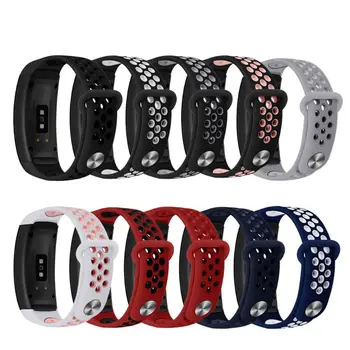 

1PC Two-Color Soft Silicone Wrist Strap Sports Watchband Bracelet for Samsung Gear Fit 2/Fit 2 Pro SM-R360 Smart Watch