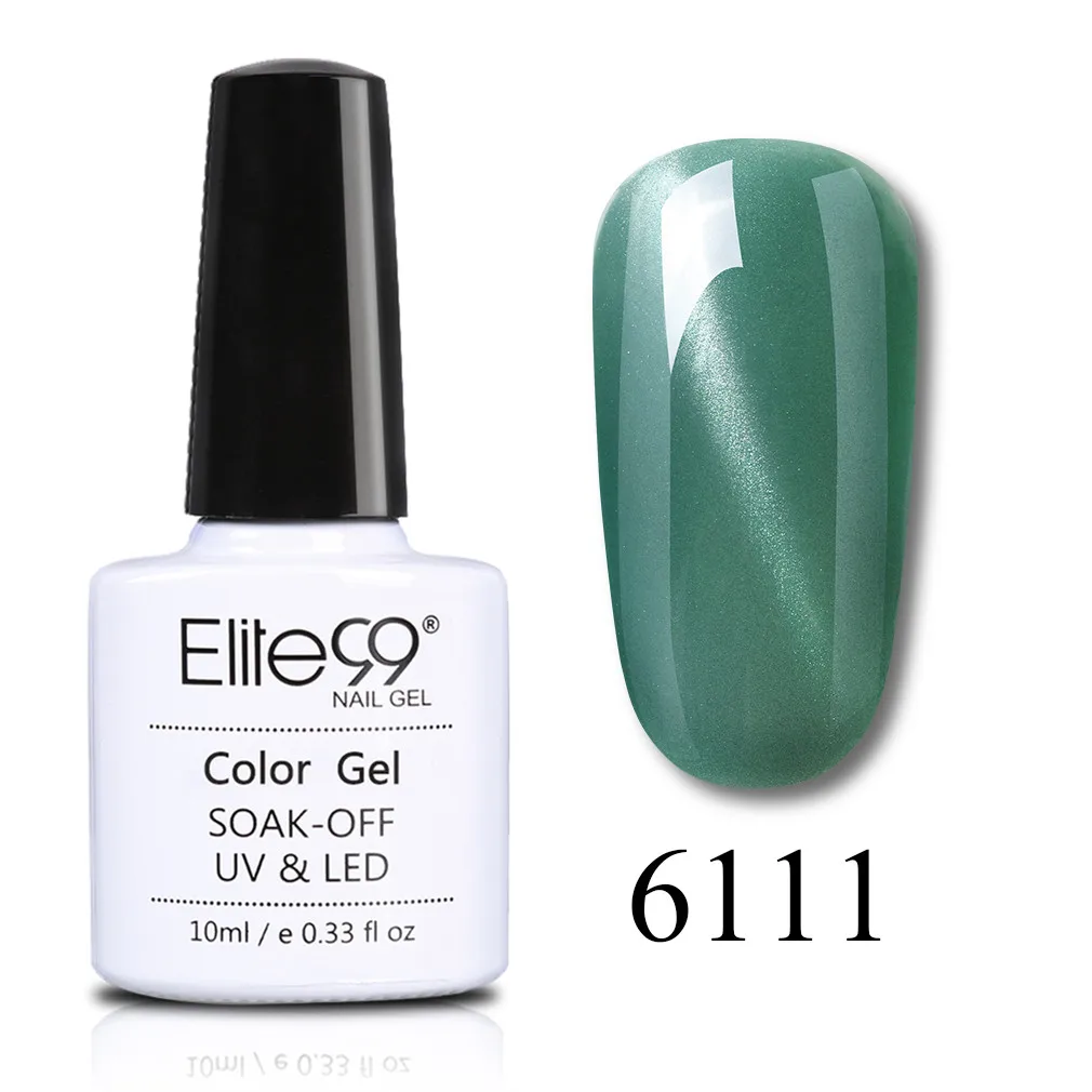YSMY6111 Elite99 10 мл Гель-лак для ногтей с эффектом «кошачий глаз» лак Vernis полуперманентный лак для ногтей Гибридный Гель-лак замочить от магнитных ногтей Краска Gellak - Цвет: YSMY6111