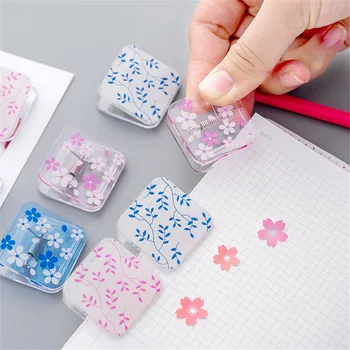 

4pcs Cherry Blossom Binder Clips Clear Paperclips File Clamp Photo Tickets Holder Binding Supplies Bookmark Kawaii Stationery