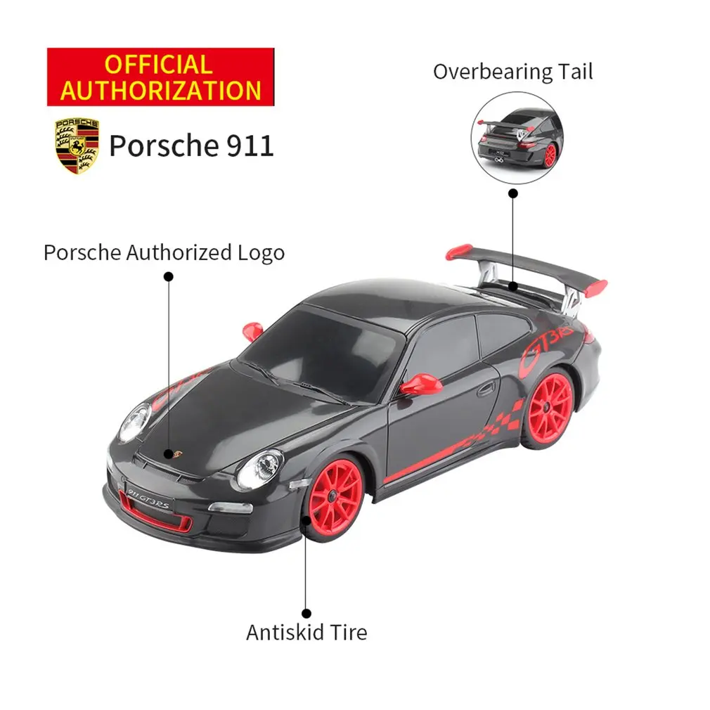 Porsche 911 1:18 1/18 Масштаб RC гоночный автомобиль 4 канала дистанционное управление имитирующая Модель Porsche детские игрушки для детей Подарки RC модель