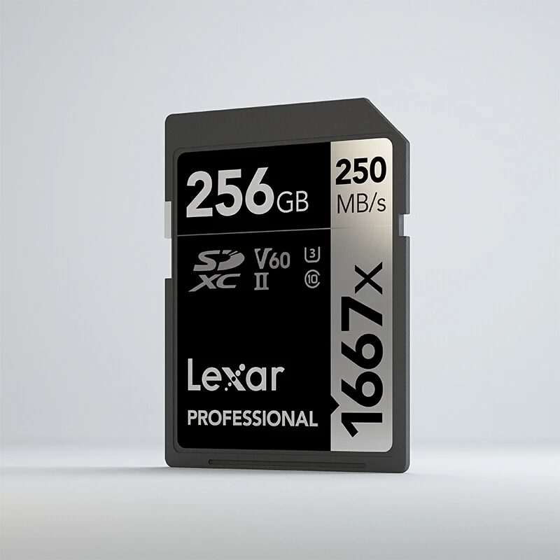 Lexar Профессиональный 1667x SDXC UHS-II sd-карты объемом 64 Гб 128 256 250 МБ/с. Мощный высокой скорости карты памяти V60 U3 Class10 SD карты