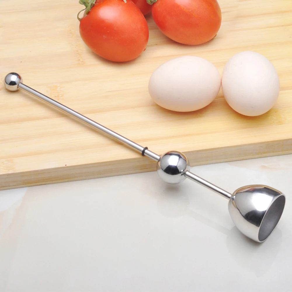 Creative Kitchen Dining Egg Topper Cutter Shell Opener Egg Knocker Stainless Steel Egg Shell Scissors Cutters Tools Dropship