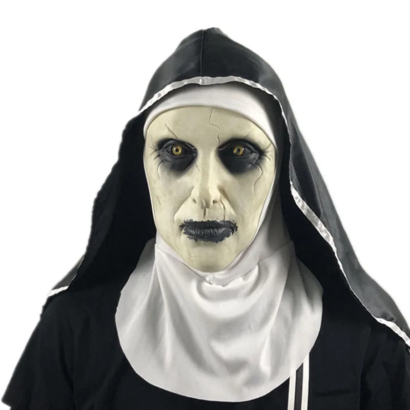 D None Luminous Nun маска светодиодный светящиеся Вечерние Маски для разминки год проведения выборки Большие Смешные Маски фестиваль Косплей Костюмные принадлежности светятся в темноте - Цвет: D None Luminous