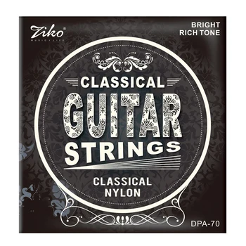 

Ziko Dpa-70 Classical Guitar Strings Nylon Core Silver Plated Copper Wound High Tension