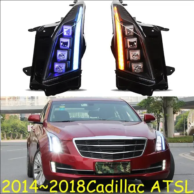 picture Автомобильный бампер головной светильник для Cadillacs ATSL головной светильник ATS-L автомобильные аксессуары светодиодный DRL головной фонарь для Cadillacs ATSL налобный фонарь - Цвет: picture