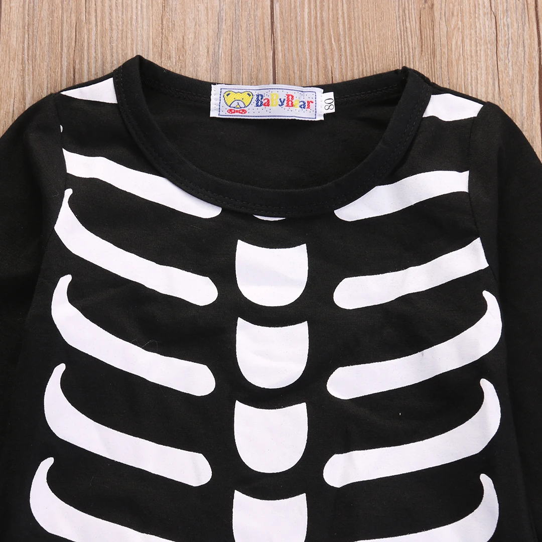 0-24M Halloween Infant Newborn Baby Girls Boys Long Sleeve Romper Jumpsuit Cartoon Pumpkin Baby Clothes Costumes
